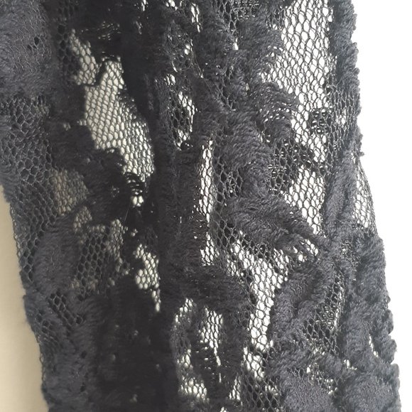 Abercrombie & Fitch Navy Stretch V Neck Lace Dress Size XS A&F - Picture 4 of 6